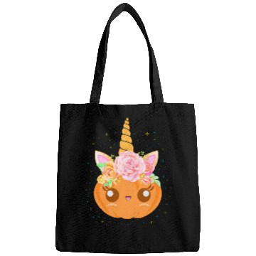 Discover Cute Unicorn Pumpkin: Fall Festivity Delight Bags