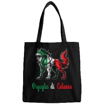 Discover The pride of Catania Italy flag Bags