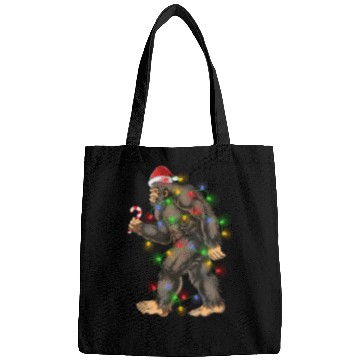 Discover Bigfoot Sasquatch Yeti Candy Cane Christmas Bags