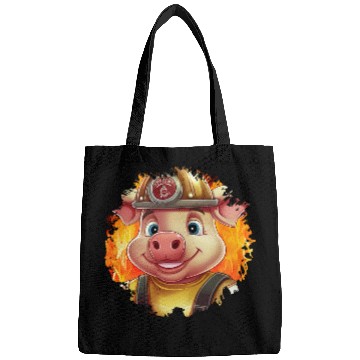 Discover Pig Firefighter Bags