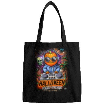 Discover Halloween Night Party DJ Pumpkin Bags
