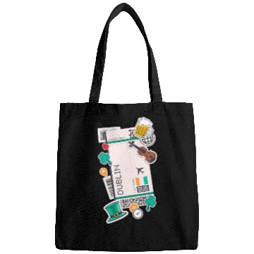 Discover Dublin Ireland Irish Flag Bags
