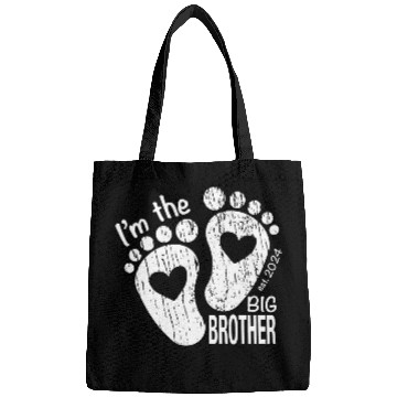Discover I’m the big brother -newborn sibling design Bags