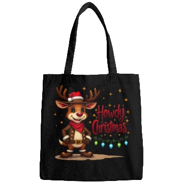 Discover Christmas Cowboy Reindeer Bags