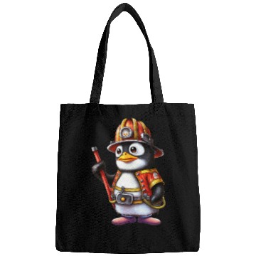 Discover funny penguin, Penguin Famila Bags