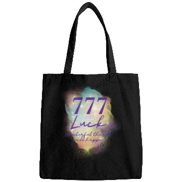 Discover Angel Numbers Luck Mindful Quote 777 Bags