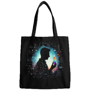 Discover Physicist Scientist Abstract Science Art Bags