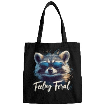 Discover Feeling Feral Raccoon Bags