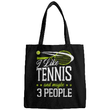 Discover Funny Tennis Player Racket I Like Bags