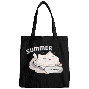 Discover Pixel Summer Melting Cat Bags