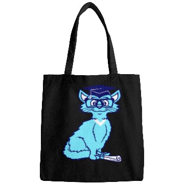 Discover College Degree Cat School-leaving Certificate Pass Bags