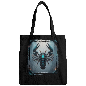 Discover Zodiac sign Scorpio in cyberpunk era Future Bags