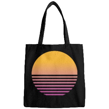 Discover Retro Sunset - 80s Vaporwave Aesthetic Bags