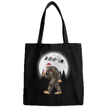 Discover Bigfoot Believe Christmas Tree Sasquatch Santa Bags