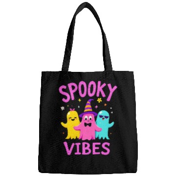 Discover Spooky Vibes Halloween Ghost Party Fun Bags