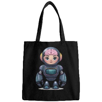 Discover A vector art illustration Robot design. Bags