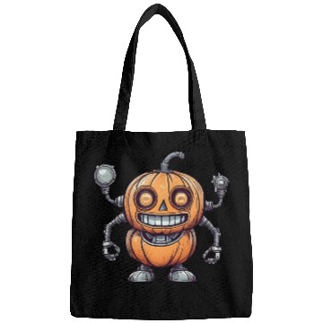 Discover Halloween Pumpkin Robot Bags