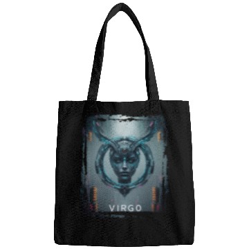 Discover Zodiac sign Virgo in cyberpunk era Future Bags