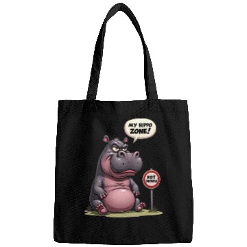 Discover Grumpy? No, Just in My Hippo Zone! Bags