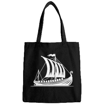 Discover Dragon Boat With Sail Viking Style Design Bags