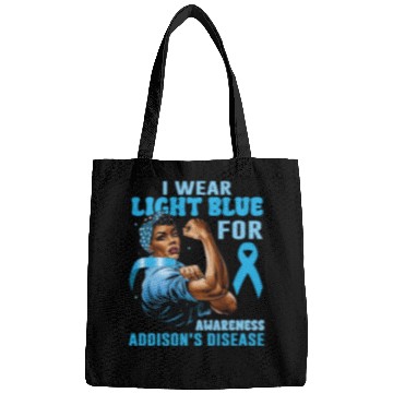 Discover I Wear Light Blue For Addisons Disease Awareness Bags