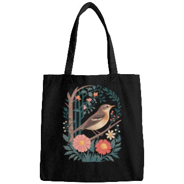Discover Cottagecore Bird and Floral Harmony Bags