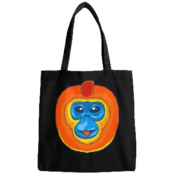 Discover Cute Golden Snub Nosed Monkey Face Bags