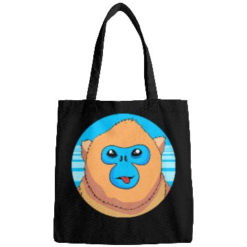 Discover Monkey Lover Cute Snub Nosed Monkey Face Bags