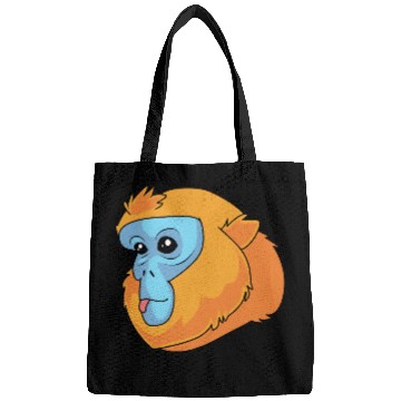 Discover Monkey Lover Golden Snub Nosed Monkey Face Bags
