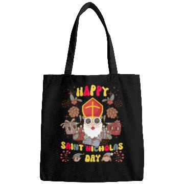 Discover Groovy Saint Nicholas Day logo Bags