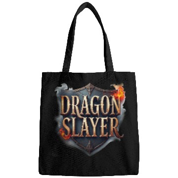 Discover Dragon Slayer Medieval Typography Bags