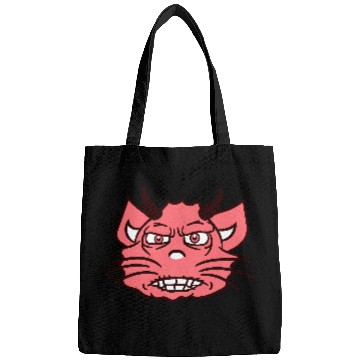 Discover Demon Monster Cat Halloween Fun Horror Devil Horns Bags