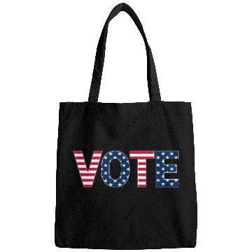 Discover Patriotic American Flag Vote Design Bags