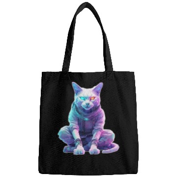 Discover Futuristic Cyberpunk Cat Bags