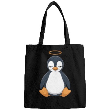 Discover Peaceful Penguin with Halo Design Bags