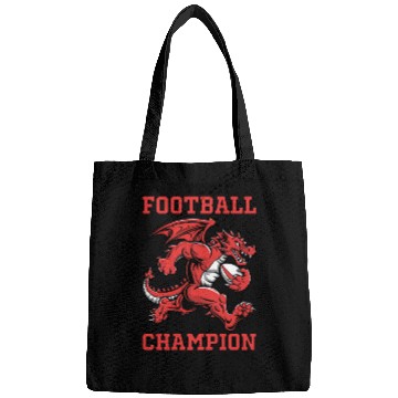 Discover Funny Fantasy Football Champion Dragon Running Bags