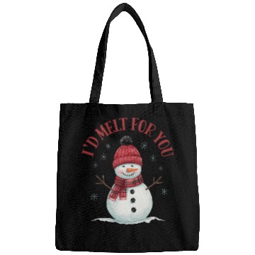 Discover I'd Melt for You - Cute Snowman Christmas Bags