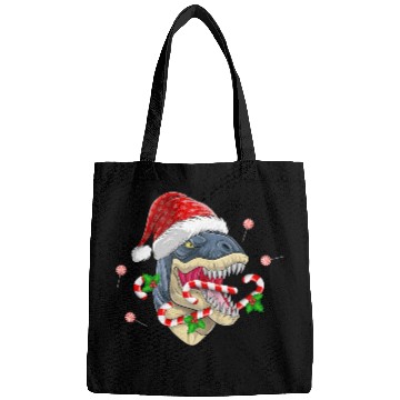 Discover Santasaurus Rex Dinosaur xmas Santa Hat Santa Hat Bags