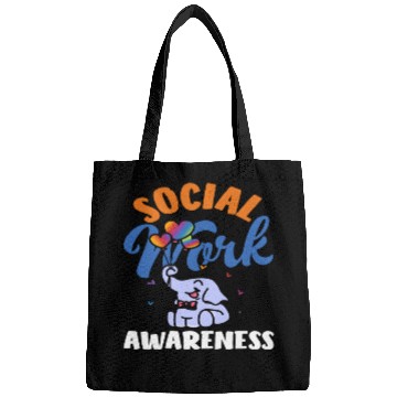 Discover Social Work Awareness Elephant Balloons Bags