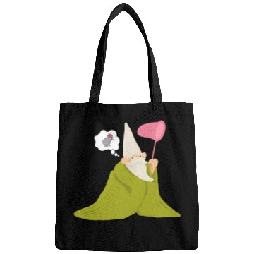 Discover Crawly Gnome Tiny Green Wizard, Funny Green Gnome Bags