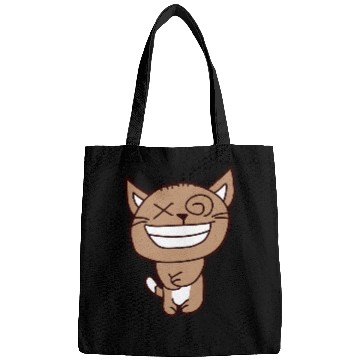 Discover Crazy Cat Weird Funny Eyes Cool Grimace Cartoon Bags
