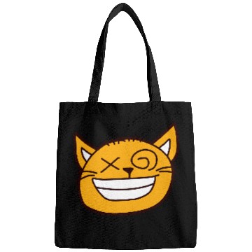 Discover Crazy Cat Weird Funny Eyes Cool Grimace Cartoon Bags