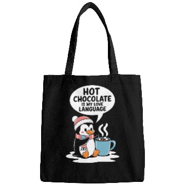 Discover Hot Chocolate Is My Love Language Penguin Bags