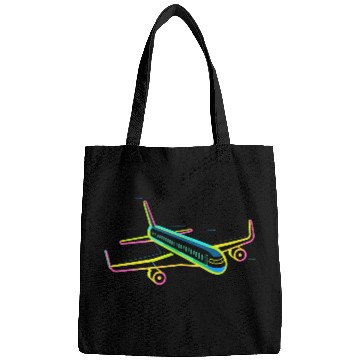 Discover Retro Airplane Graphic Bags