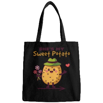 Discover She's My Sweet Potato Funny Matching Couples Bags