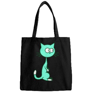 Discover Curious Cat Looks Confused Funny Cute Silly Face Bags