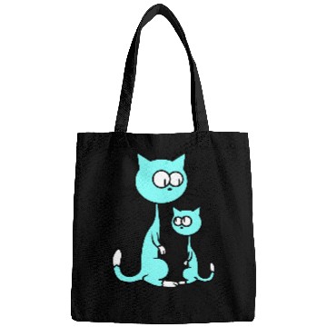 Discover 2 Curious Cats Looking Funny Mom Dad Little Kid Bags