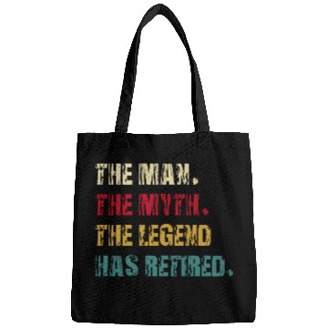 Discover the man the myth the legend has retired Bags