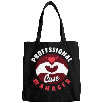Discover Professional Case Manager Design Heart Hands Bags
