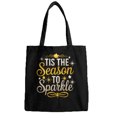 Discover Tis the Season to Sparkle Christmas Eve Cheer Bags